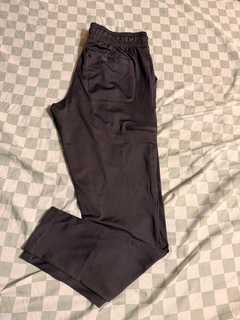 Women’s grey scrub pants with Side Pocket